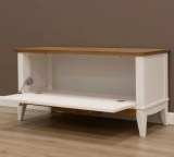 Тумба для обуви Пенни белый воск/антик 24 картинка 5