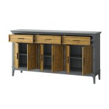 Тумба Квадро-С 063Ф Серый №7042 + антик №24 картинка 5