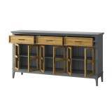 Тумба Квадро-С 063С Серый №7042 + антик №24 картинка 5 Тумба Квадро-С 063С Серый №7042 + антик №24 картинка 5