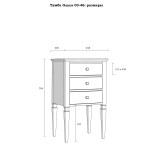 Тумба Ольса-03-46 Белый лак - картинка 4