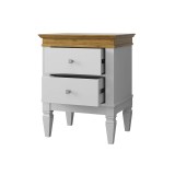Тумба прикроватная Ольса-С 02 Белый лак + антик №24 картинка 5 Тумба прикроватная Ольса-С 02 Белый лак + антик №24 картинка 5