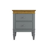 Тумба прикроватная Ольса-С 02 серый №7042 + антик №24 картинка 2 Тумба прикроватная Ольса-С 02 серый №7042 + антик №24 картинка 2