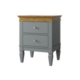 Тумба прикроватная Ольса-С 02 серый №7042 + антик №24 картинка 3 Тумба прикроватная Ольса-С 02 серый №7042 + антик №24 картинка 3