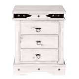 Тумба прикроватная Викинг 02  БЕЛЫЙ ВОСК картинка 2