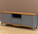 Тумба ТВ 1600 Пенни серый 7046/антик 24 картинка 3