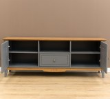 Тумба ТВ 1600 Пенни серый 7046/антик 24 картинка 4