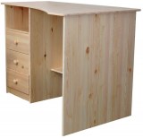 Угловой деревянный письменный стол Корнер правый лак Д 4240