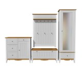 Вешалка навесная 100х135  Пенни  белый воск/антик 24 картинка 8