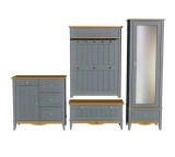 Вешалка навесная 100х135  Пенни серый 7046/антик 24 картинка 5