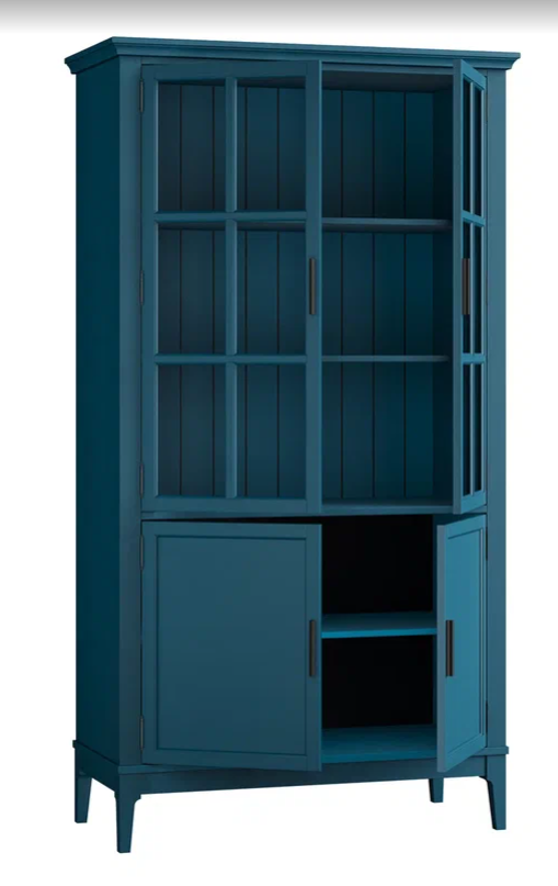 Шкаф для посуды Квадро-С 22-185 Марин картинка 1 Шкаф для посуды Квадро-С 22-185 Марин картинка 1