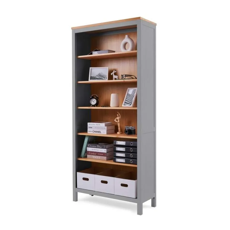 Стеллаж ХЕМНЭС (Россия) серый/светло-коричневый купить в Москве Стеллаж ХЕМНЭС (Россия) серый/светло-коричневый картинка 1